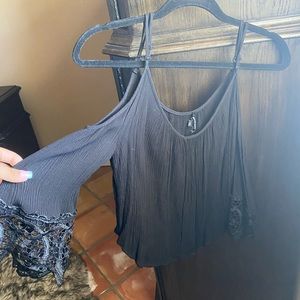 Black lace top